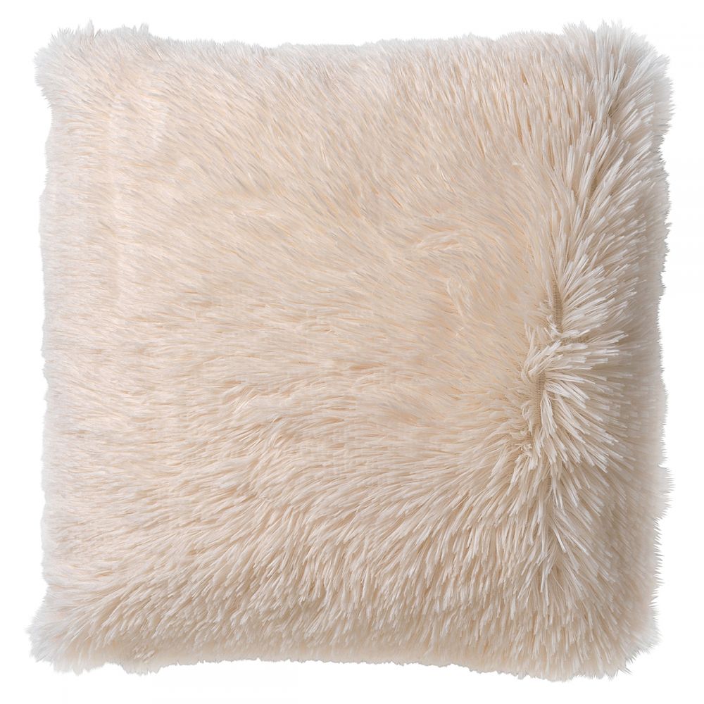 INES - Coussin 45x45 cm Snow White - blanche