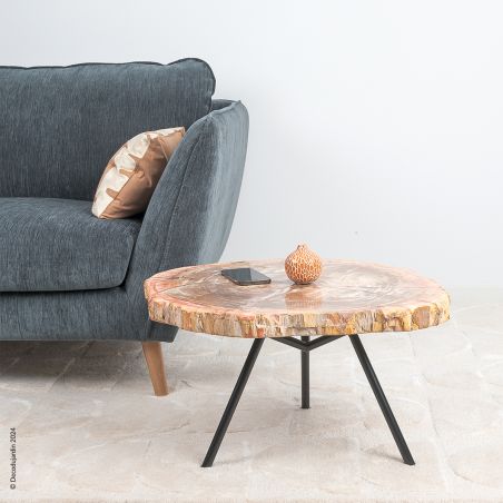 Table Basse Bois Fossilisé Gaia