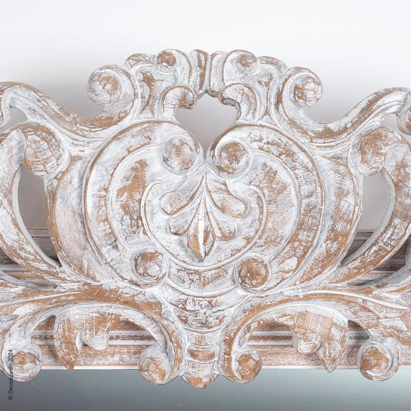 Miroir Bois Baroque Lorenzo Blanc