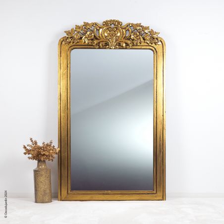 Miroir Baroque Bois Lorenzo Or