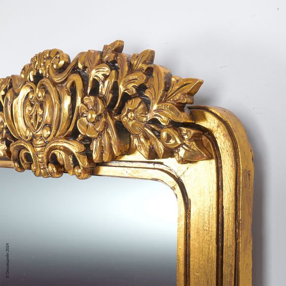 Miroir Baroque Bois Lorenzo Or