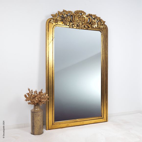 Miroir Baroque Bois Lorenzo Or