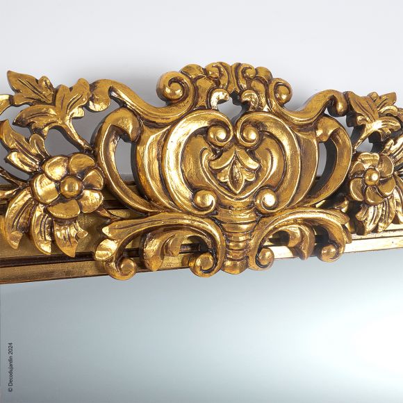 Miroir Baroque Bois Lorenzo Or